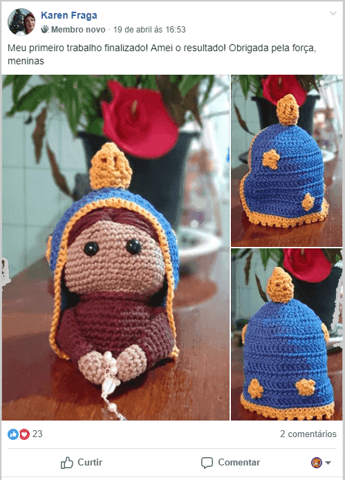Boneca nossa Senhora Aparecida